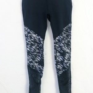 Beyond Yoga Mesh Paneled High Rise Leggings